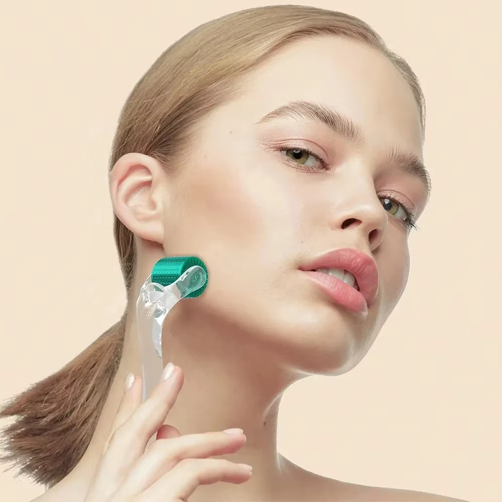 Drs 192 por dr.pen microagulhamento derma rolo ferramenta profissional de cuidados com a pele para cuidados com a pele do rosto ans crescimento do cabelo 0.2/0.25/0.3mm