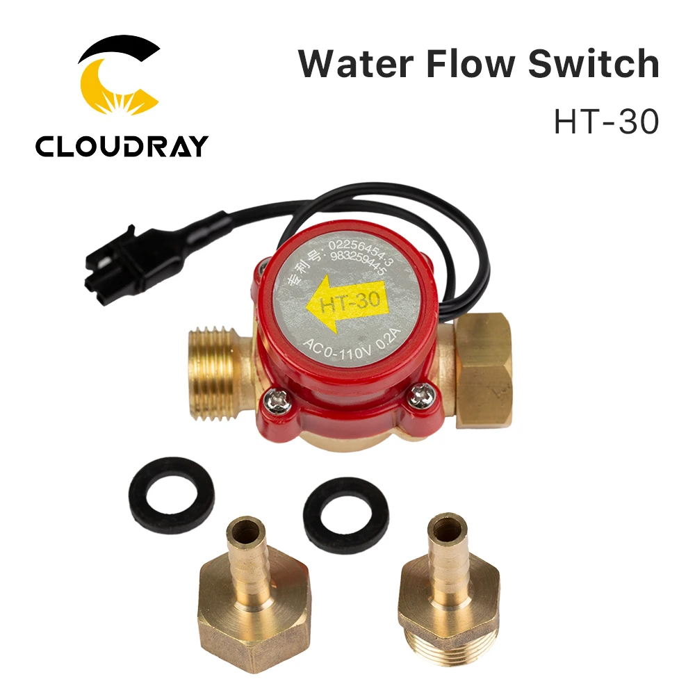 Sensore interruttore flusso d'acqua Cloudray 8/10/12mm HT-30 Proteggi per macchina da taglio per incisione laser CO2