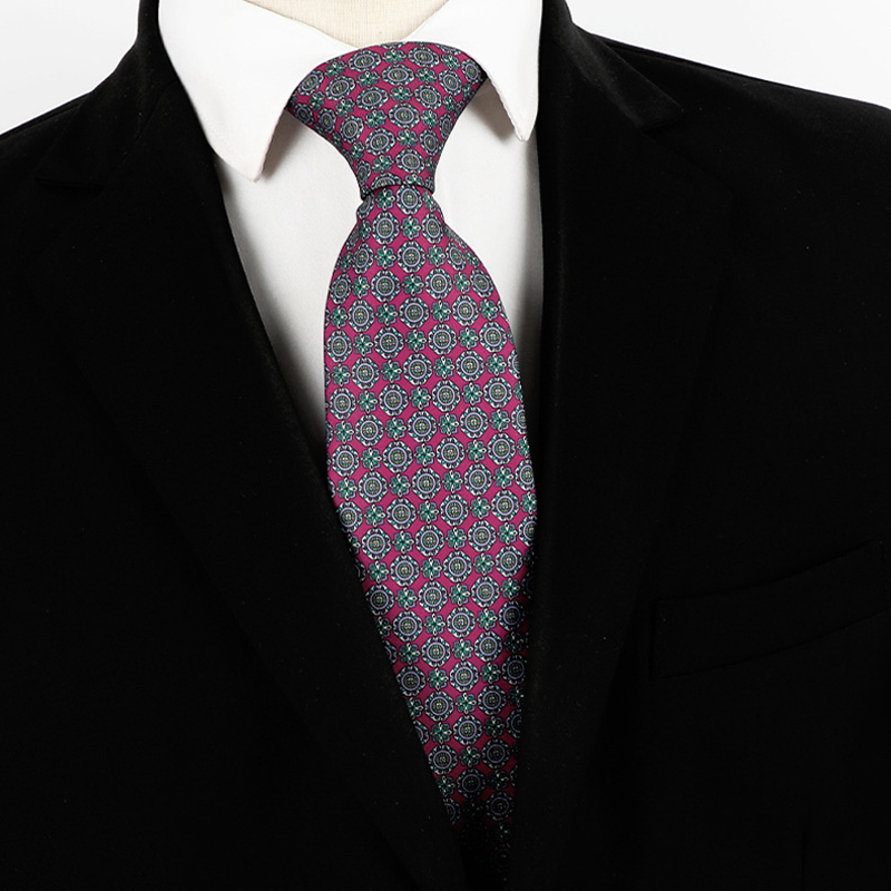 Mode 8CM Heren Stropdas Print Patronen Klassieke Stropdassen Voor Man Bruidegom Handfeel Polyester Stropdas Zakelijke Bruiloft Accessoires