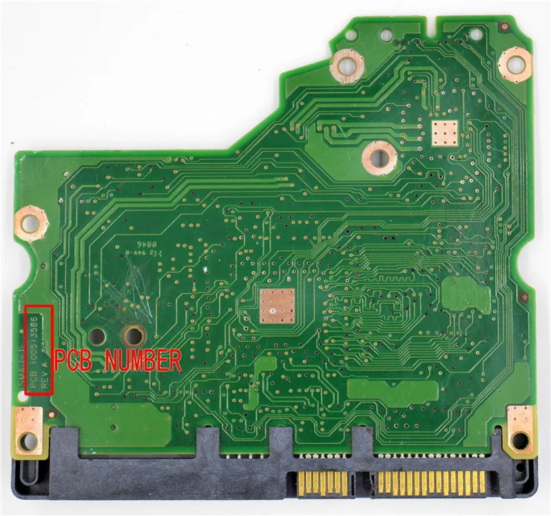 100574451   REV A REV B / 100502538   REV A, SMAJ-1 PCB 100513586   Płytka drukowana dysku twardego REV A / Seagate 100509685 100513590