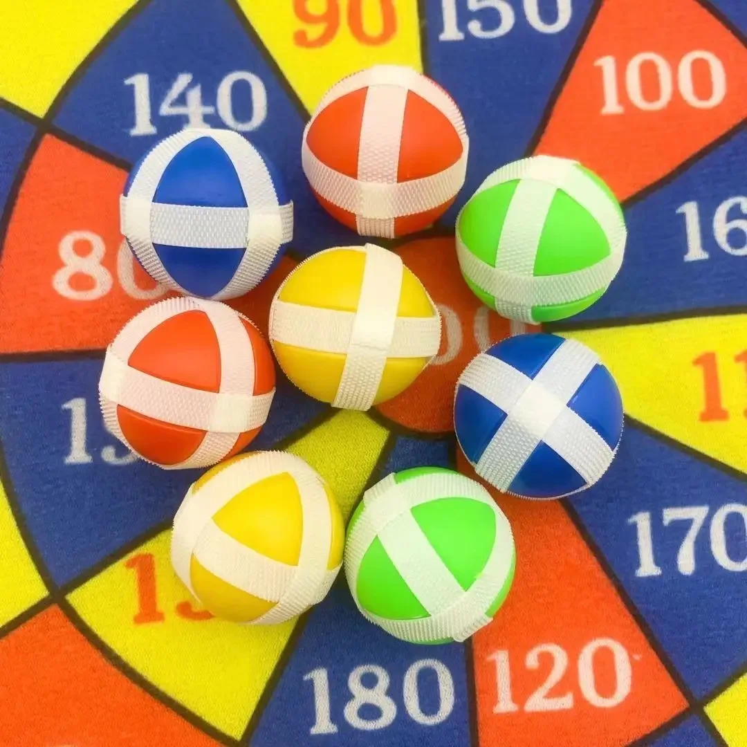 12PCS สุ่มดูดถ้วย Stick Target Ball กีฬากลางแจ้งรับเกมโยนจับบอลเด็กเด็ก Interactive ของเล่น