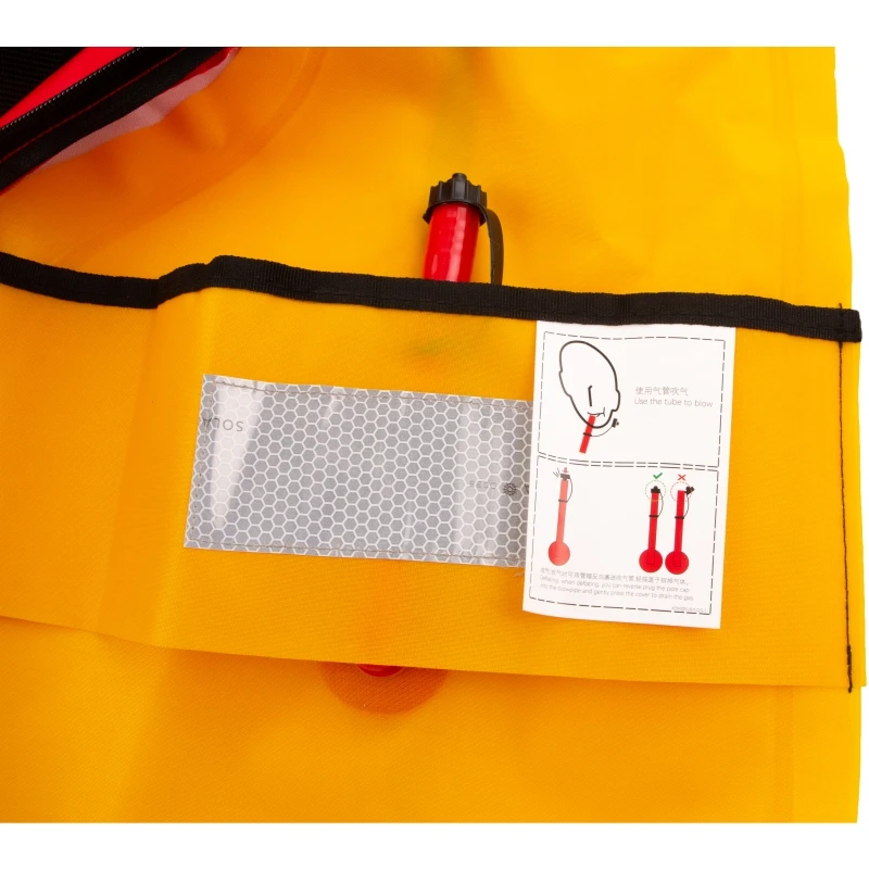 Professional ตกปลา Self Inflatable Life Jacket คู่มือเสื้อกั๊กผู้ใหญ่ 150N 100N Auto น้ํากีฬาล่องแก่งพายเรืออุปกรณ์เสริม