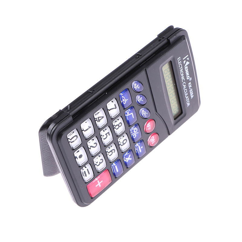 Pocket Size Portable Black Calculator Mini Plastic 8 Digits Electronic Calculator School Office Supplies