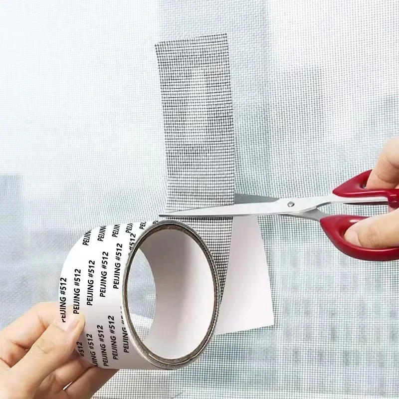 1 Roll Window Screen Repair Tape Self Adhesive Mesh Tape Door Window Net Broken Holes Repairing Fix Patch Anti Insect Mosquito