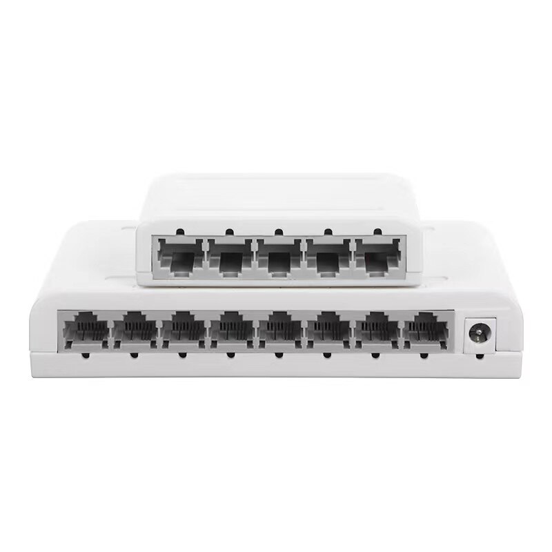 Dbit 5/8ポートギガビットデータスイッチ、ネットワークハブ、デスクトップイーサネットスプリッタープラグ & プレイシールドポートファンレス静かなミニポータブル