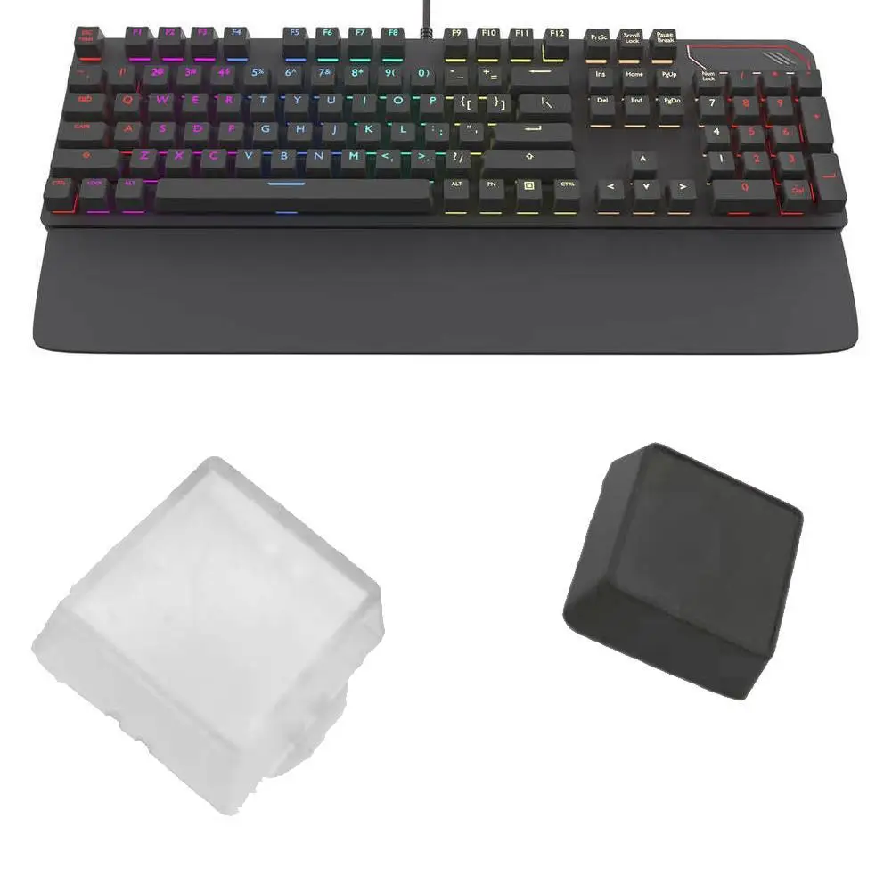 1/10/pcs Transparent Keycaps Double-layer Keycaps Removable Paper Clips Custom MX Switch Relegendable Keycap Shell Protection