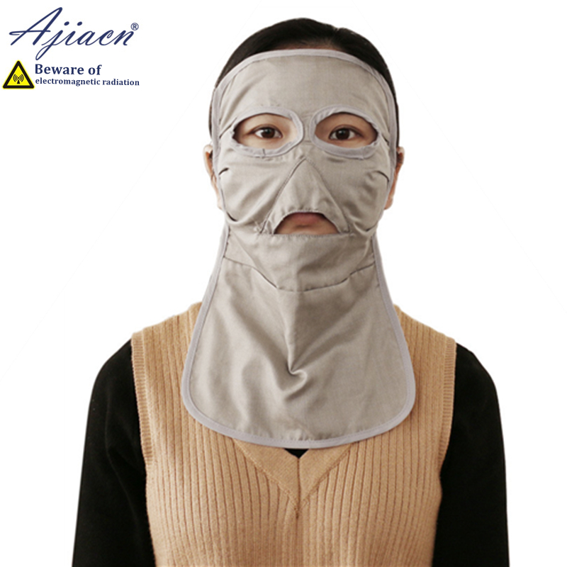 Anti-radiation pure cotton lining face mask Mobile phone, computer Electromagnetic radiation shielding silver fiber face mask