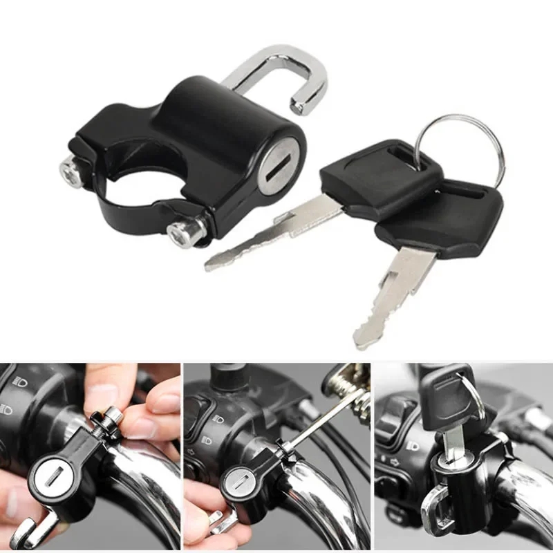 Motorcycles Helmet Lock Anti-theft Helmet Lock Handlebar Mount Motorcycle Electric Motorbike Security Lock Accessories