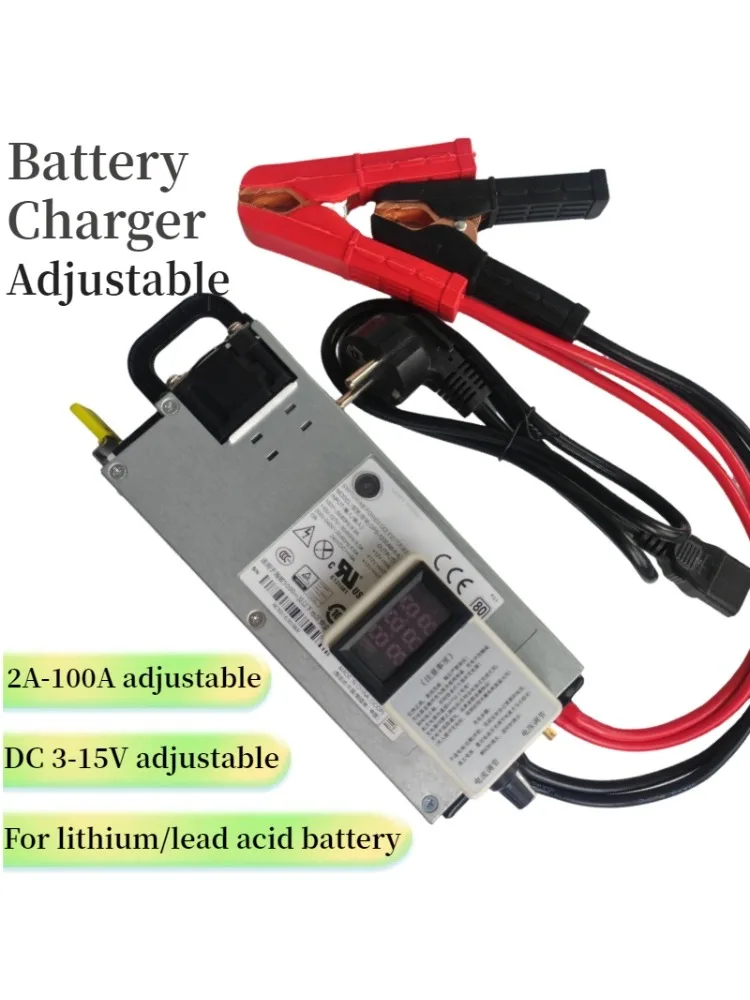 3-15v 3-100a 12v 100a carregador ajustável 14.6v 100a 12.6v 100a polímero de lítio para bateria de íon de lítio bateria de chumbo-ácido