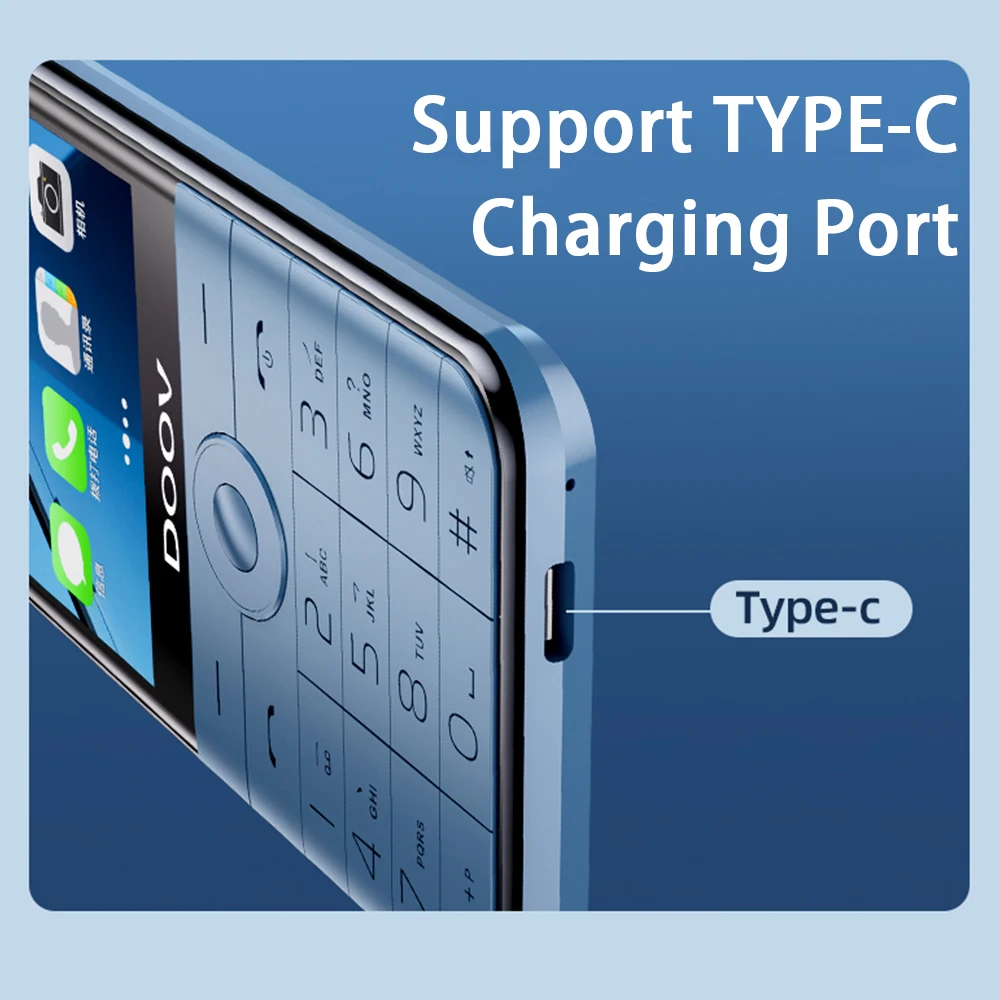 UNIWA DOOV R17 Pro Smart Mobile Phone Whatsapp Android 13 Touch Screen 4G Keypad Phones 3.54" 4GB 64GB 2300mAh