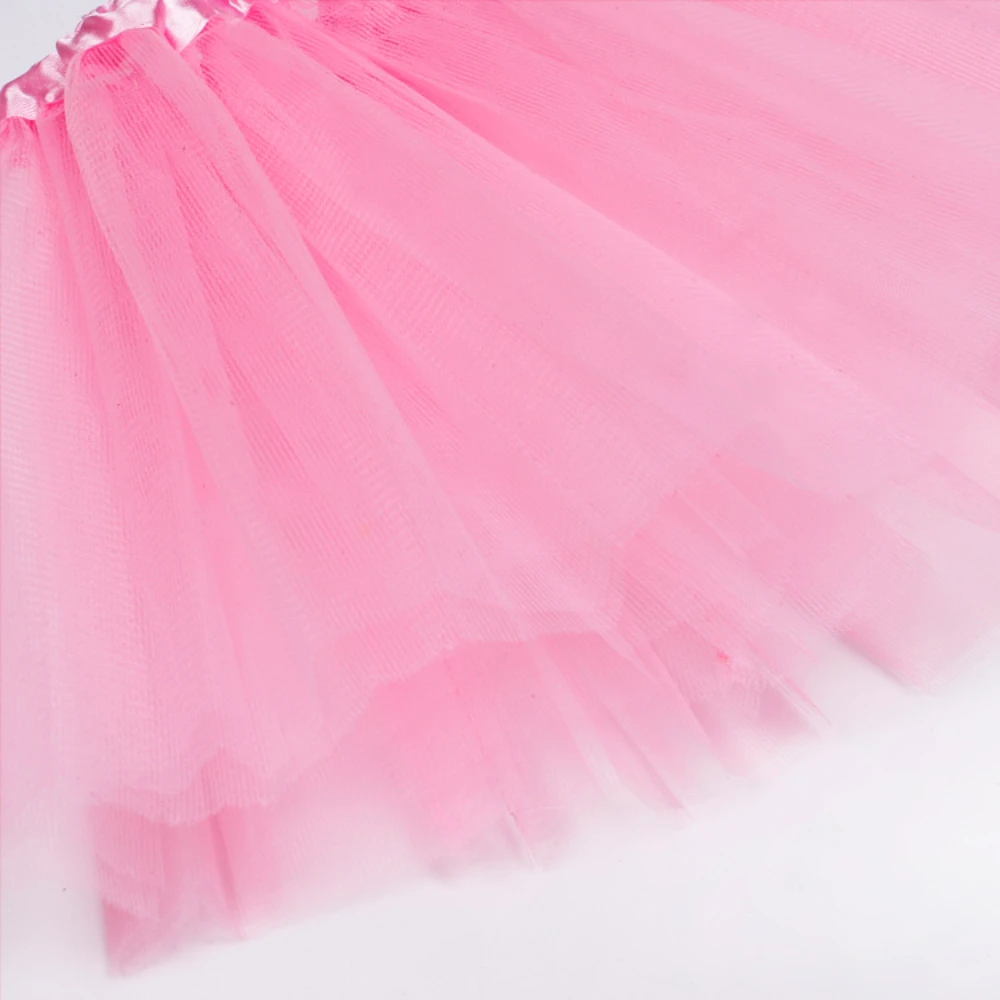 Tutu ชุดเจ้าหญิงตาข่าย 2-8 ปีเด็กครึ่งตัวฮาโลวีนบัลเล่ต์เต้นรํากระโปรงสั้นคริสต์มาสชุดสาว