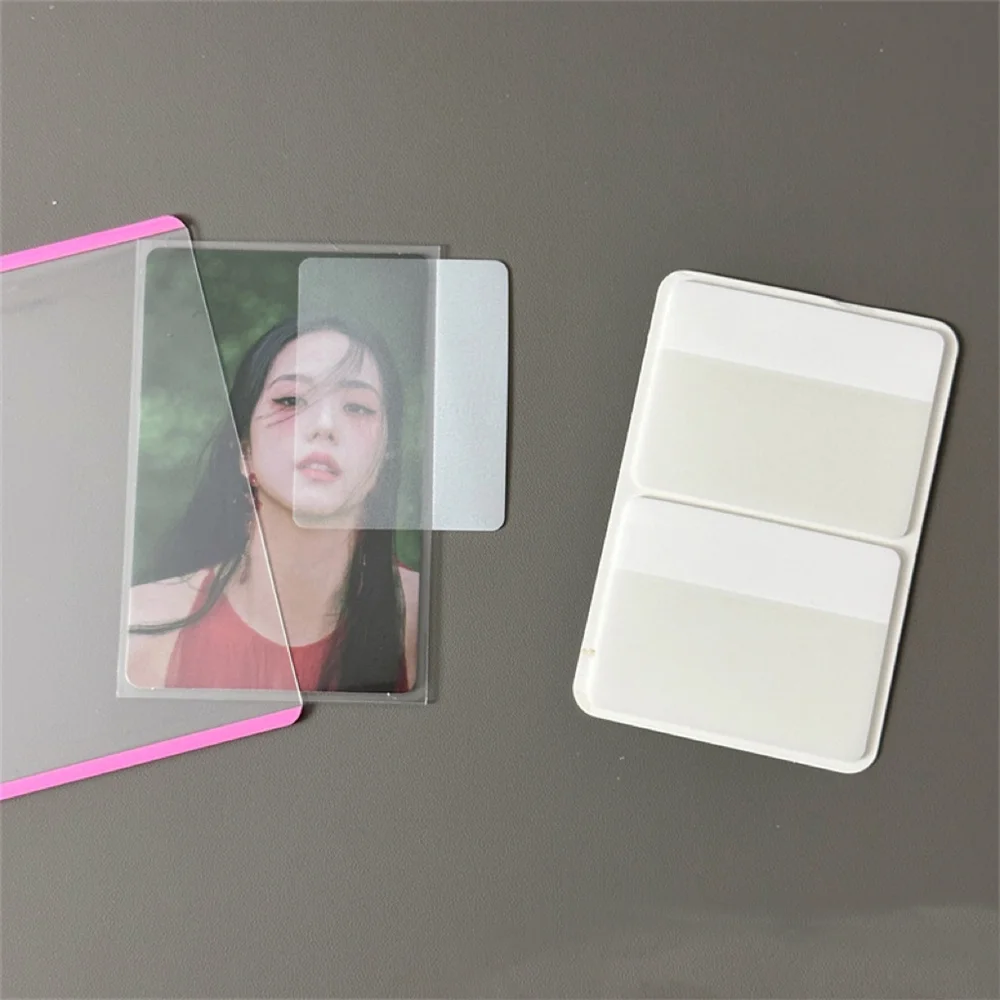 MINKYS Kpop Fotokarten Toploader Index Klebriges Papier Planer Index Aufkleber Liste Handheld Memo Pad Schule Schreibwaren