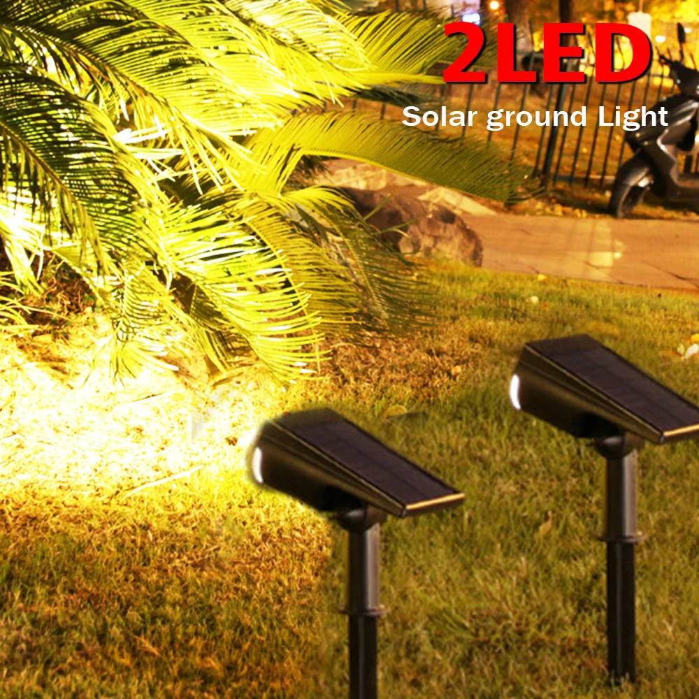 2/9 LEDs RGB Solar Licht Im Freien Landschaft Strahler Farbwechsel 2 In 1 Drahtlose Wasserdichte Solar Wand Lampe Terrasse garten