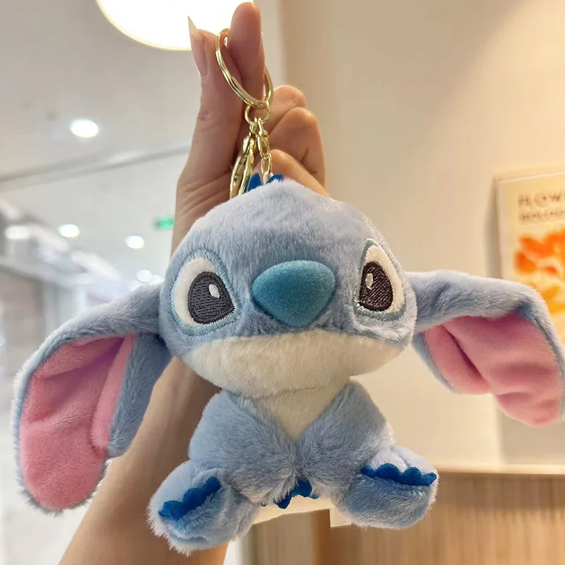 ของแท้ Disney StitchLotso ของเล่นตุ๊กตาพวงกุญแจจี้อุปกรณ์เสริมน่ารักการ์ตูนตุ๊กตาตุ๊กตาพวงกุญแจของเล่น Key CHAIN ของขวัญ