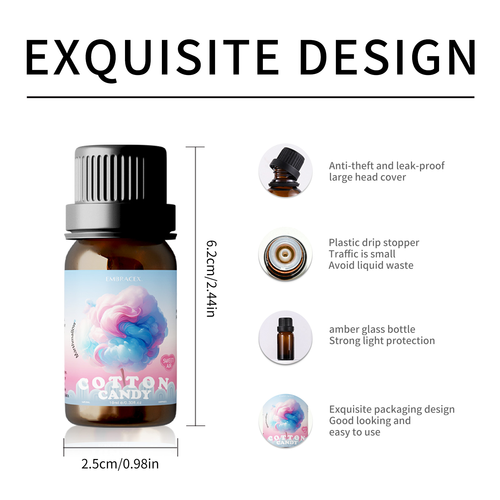 10 ml Marshmallow/Baumwollbon-Duftöle, Parfümöle, ätherische Öle, süße, langlebige Parfüme, Marshmallow-Geschenk