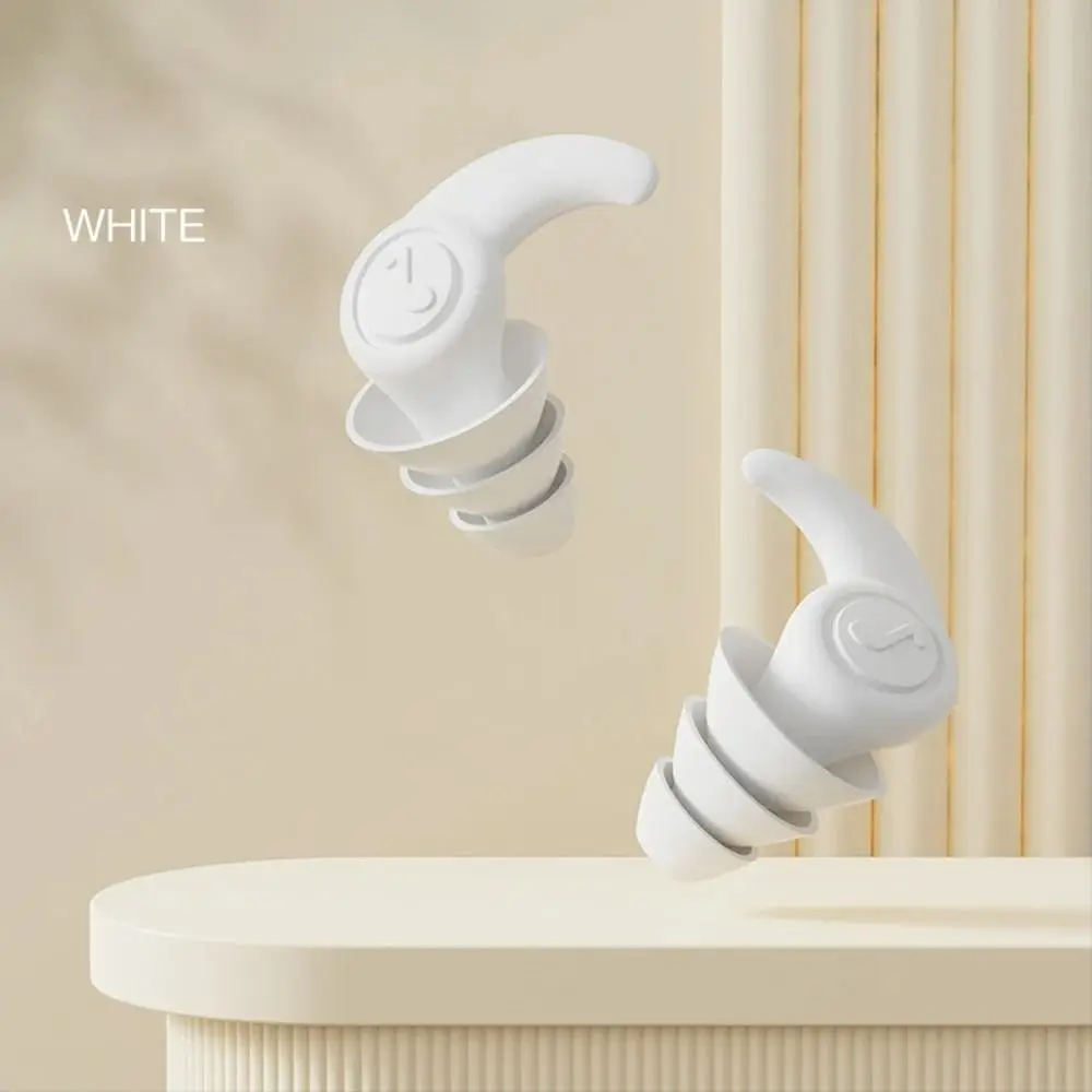 Tapones para los oídos antiruido con reducción de ruido, tapones para los oídos de silicona impermeables y suaves, Protector para los oídos, tapones para los oídos reutilizables para nadar y dormir