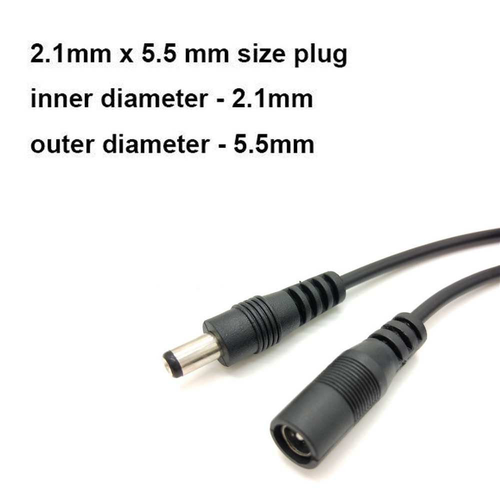 Cavo di prolunga adattatore di alimentazione DC 12V 5.5*2.1mm maschio femmina cavo di alimentazione estendere filo 5M per telecamera CCTV IP Router Wifi lampada a LED Cam