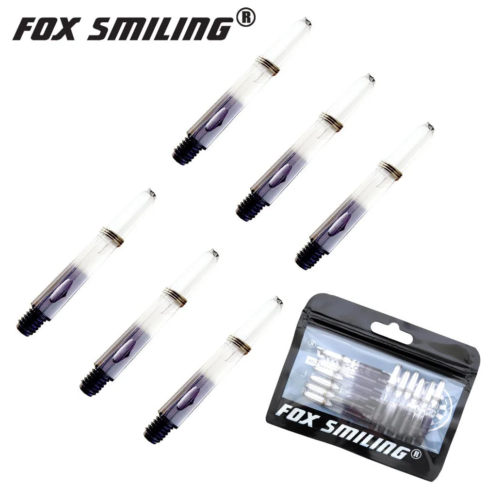 Fox Smiling 12 Uds 2BA 35mm ejes de dardos eje de dardos de nailon para dardos profesionales accesorios de ejes de dardos de plástico 5 colores