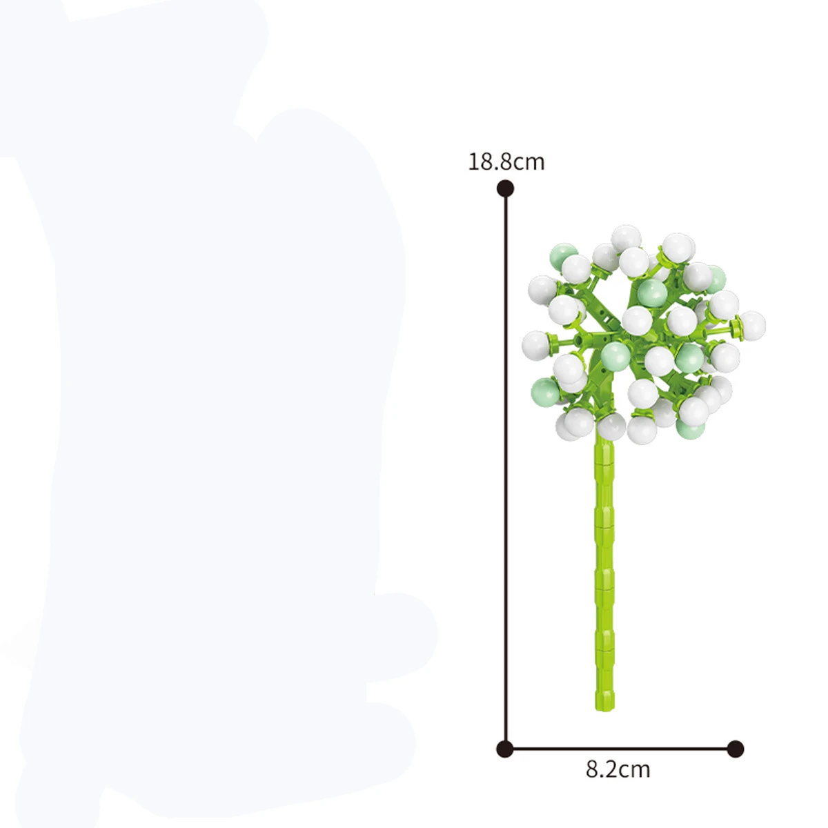 13 รูปแบบดอกไม้สวย Building Blocks Rose วาเลนไทน์ลาเวนเดอร์พีช Lily Of The Valley TULIP อิฐ DIY บ้านเครื่องประดับ