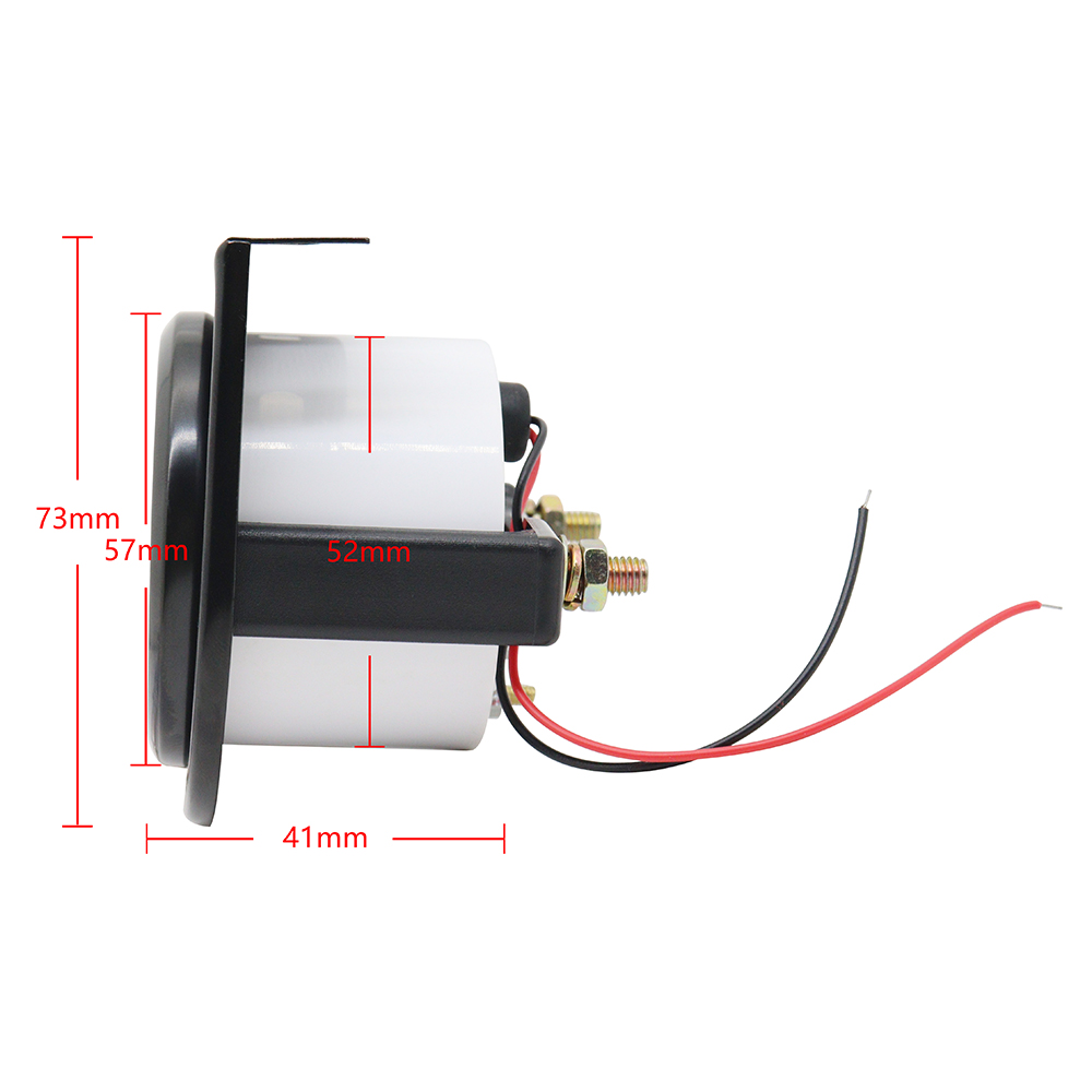 12v 52mm universal medidor de combustível do carro medidor de nível de combustível alta sensibilidade branco led luz aro preto medidores automotivos