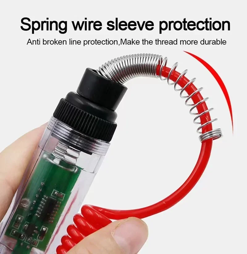 Probador de voltaje de circuito digital para automóviles y camiones 6V 12V 24V con pantalla LED Sonda de diagnóstico automático y herramienta de reparación de medición