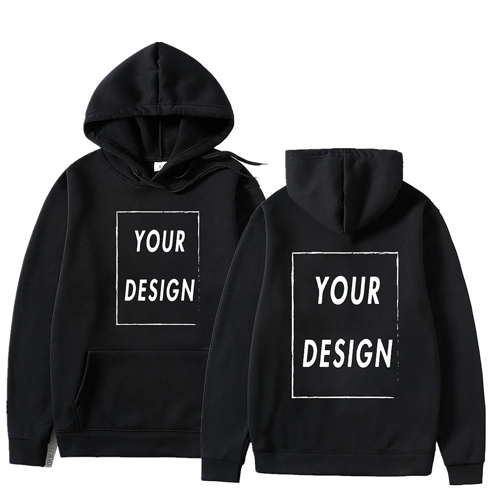 Ihr eigenes Design, Markenlogo/Bild, personalisierbar, überall, für Männer und Frauen, DIY-Kapuzenpullover, Sweatshirt, lässig, Kapuzenpullover, modisch, neu