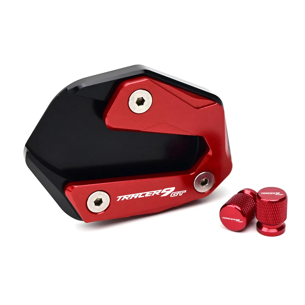 For Yamaha TRACER 9 GT 9GT Tracer9GT 2021-2023 2022 Motorcycle Accessories Kickstand Foot Side Stand Enlarger Pad Tire Valve Cap