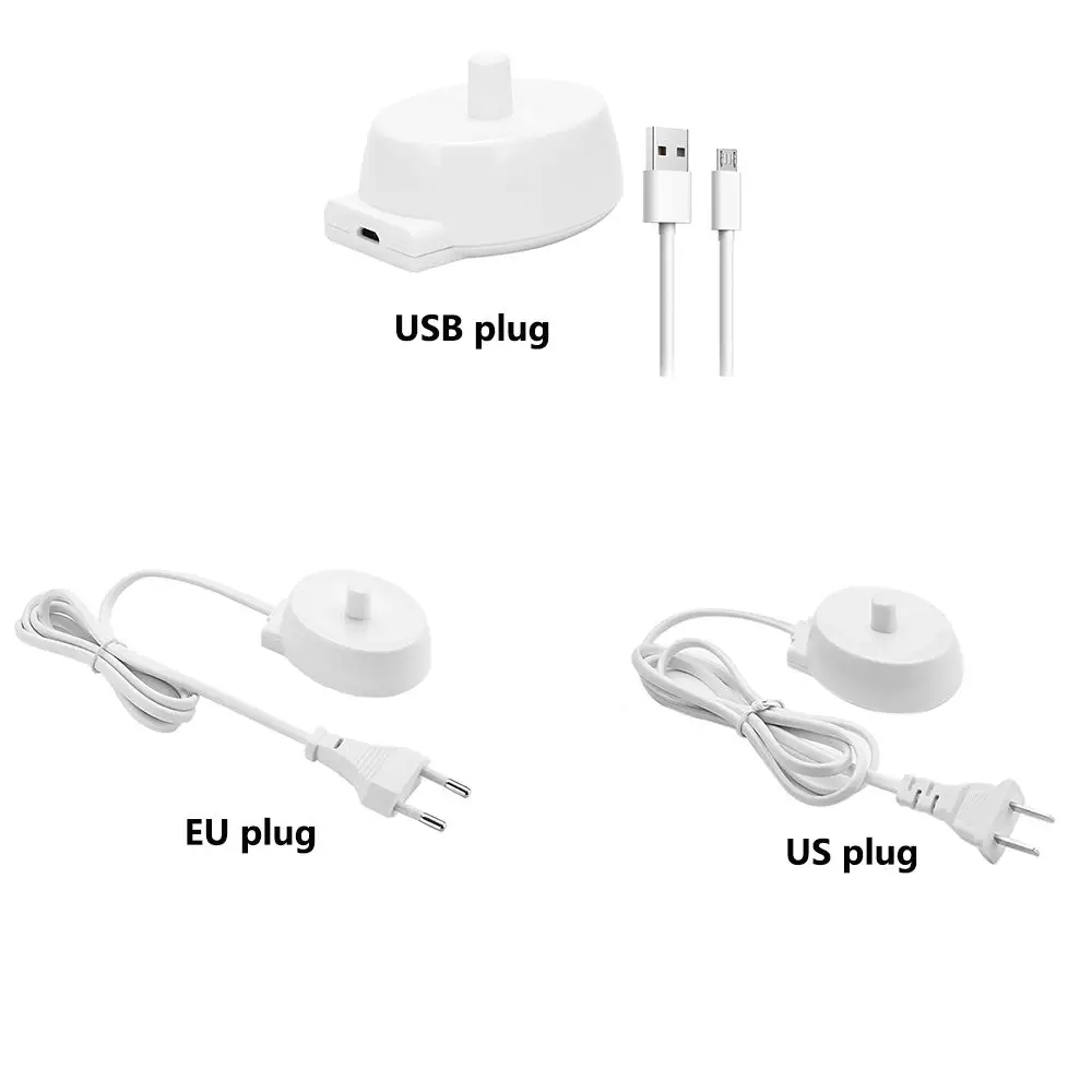 USB แปรงสีฟันไฟฟ้าชาร์จ Cradle สําหรับ Braun Oral B D12 D20 D17 D18 D20 D29 D34 OC18 แบบพกพา USB Travel Charger Dock 3757
