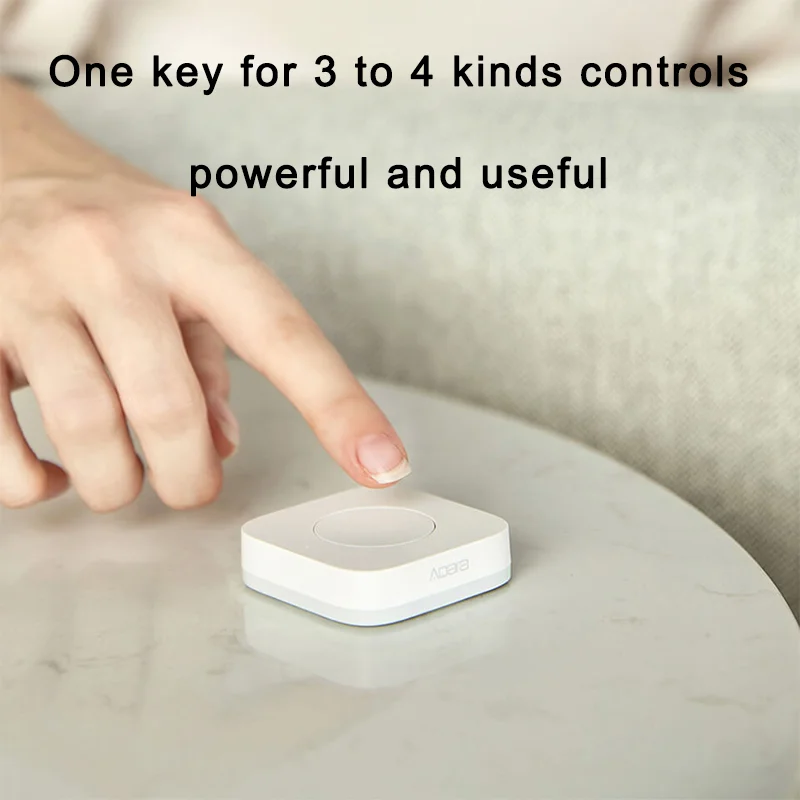 Aqara Sensor inteligente inalámbrico Mini interruptor llave conexión Zigbee remoto una tecla Control botón seguridad del hogar Mihome Homekit