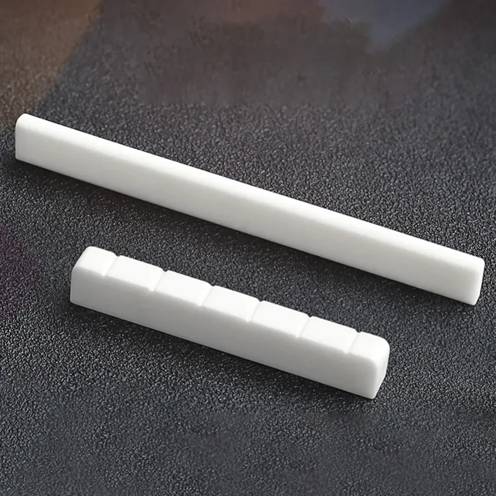 1PC 6-series guitar nut saddle bone classical guitar bridge saddle or nut white bone bridge replacement parts real bone