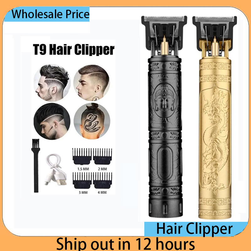 T9 Vintage Haar Trimmer Draagbare Haar Snijmachine USB Snel Opladen Scheerapparaat Kapper Draadloze Haar Clipper Voor Mannen Barbe