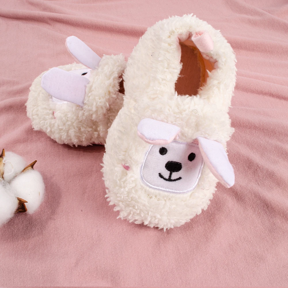 COSYSUSY เด็กรองเท้า Fluffy น่ารักแกะรองเท้าผ้าฝ้ายฤดูใบไม้ร่วงและฤดูหนาวรองเท้าเด็กใหม่ Non-SLIP Soft Sole