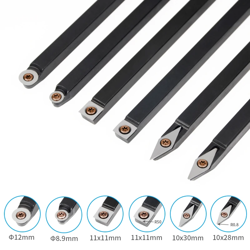 Wood turning Tools Carbide Insert Cutter WoodTurning Chisel Blade and Aluminum Handle and Extension Handle for WoodWorking Lathe