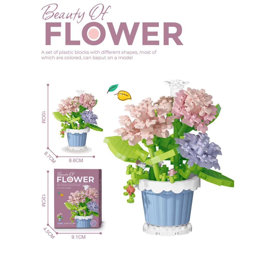 Blocs de construction jouets pour Lego fleurs Roses tournesol plante en pot modèle ne se décolore jamais fleurs décorations intérieures jouets de Puzzle 3D