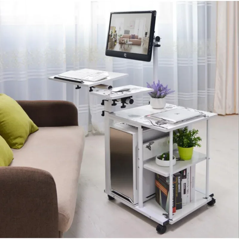 Simples Bed Side Laptop com suporte, Mesa do computador preguiçoso, PC Desk, Casa Rotativa Desktop
