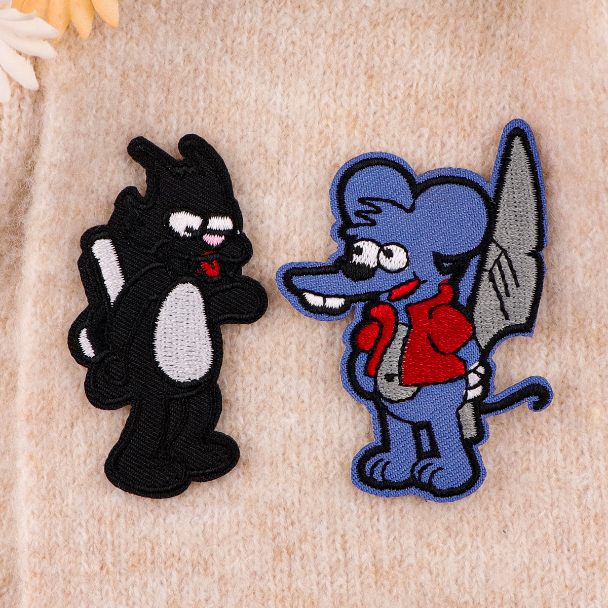 แผ่นน่ารักแพทช์บนเสื้อผ้าการ์ตูนแพทช์ปักสร้างสรรค์เย็บป้ายเหล็กบนแพทช์ DIY เสื้อผ้าอุปกรณ์เสริม