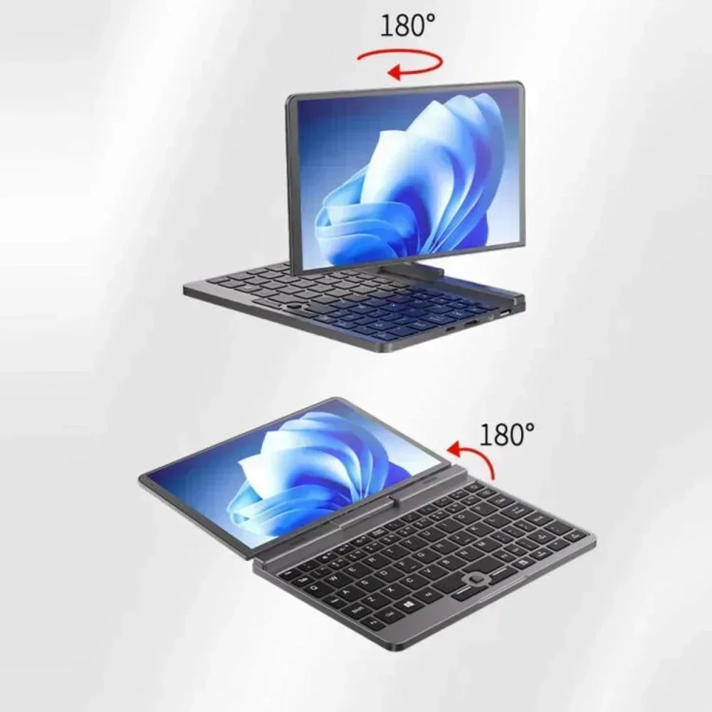 CRELANDER-Mini portátil P8 para juegos, pantalla táctil de 8 pulgadas, Intel Alder Lake N100, 12GB, DDR5, Windows 11, WiFi, 6, portátil de bolsillo pequeño