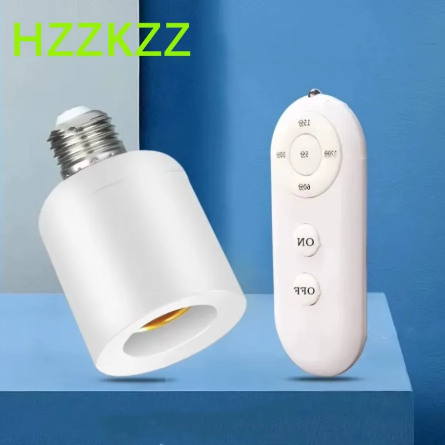 85V-265V E27 Wireless Remote Control Smart Timer Switch Lamp Holder Multi Light Switch Baby Room Bedroom Home Smart Timer Switch