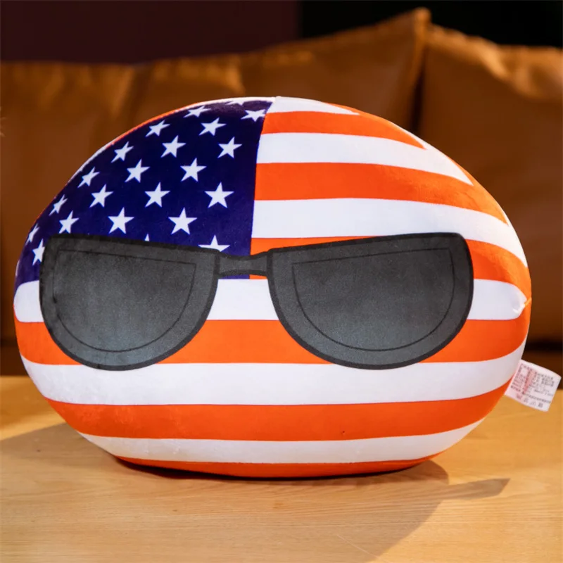 10/30/40Cm Polandball Sang Trọng Búp Bê Countryball Nước Bóng Đồ Chơi Sang Trọng Mặt Dây Chuyền Búp Bê Nhồi Bông Giáng Sinh Trẻ Em Quà Tặng