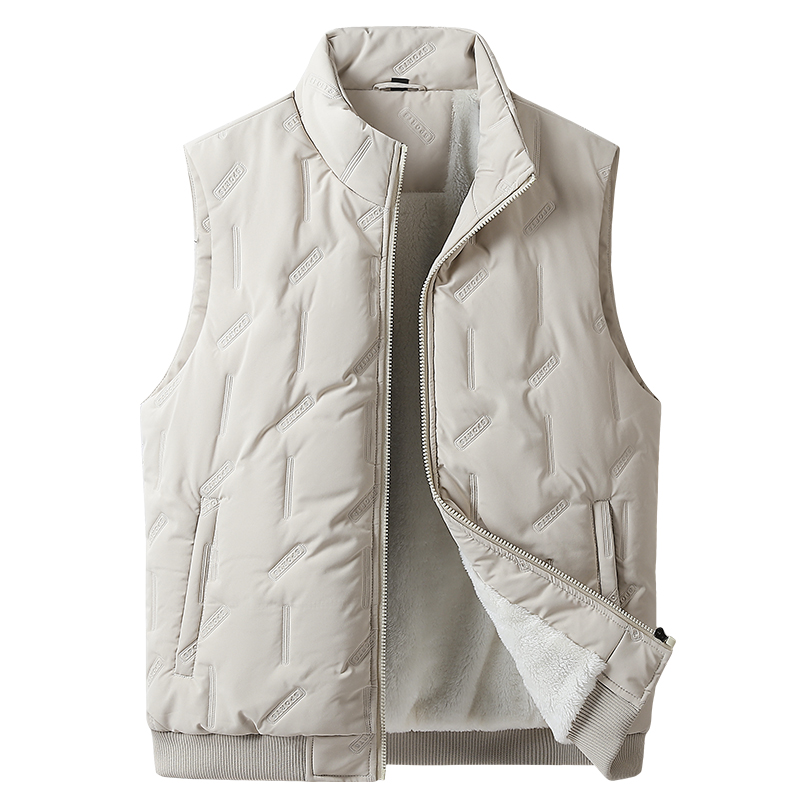 Gilet épais homme 8XL 9XL 10XL grande taille automne et hiver agneau vers le bas coton vêtements chauds gilet gilet Plus haut en velours