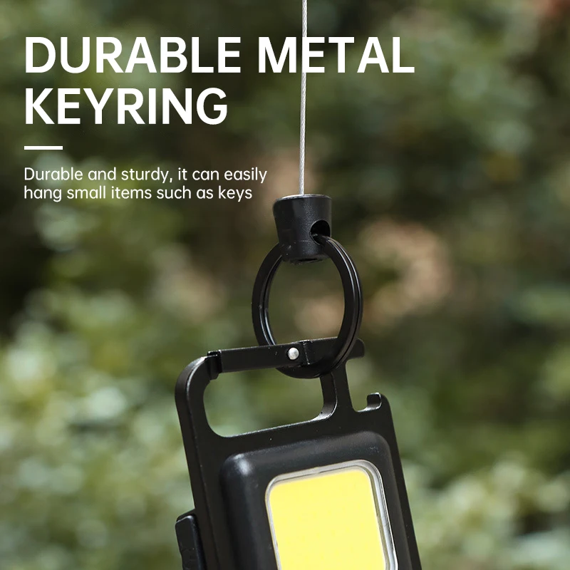 5-20PCS Retractable Keychain, Heavy Duty Multi-tool Climbing Buckle Badge Clip, 60cm Stainless Steel Rope, Backpack Buckle