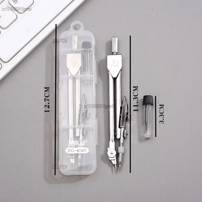 Metal Compasses Set For Drawing Engineering Circle Design Instrument Tool Office School Student Drafting With Box Pencil Lead