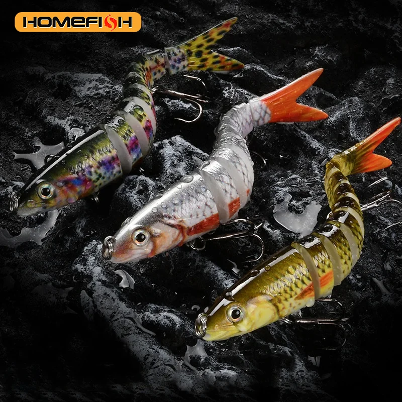 낚시 미끼 멀티 관절 Swimbait 크랭크 미끼 느린 싱킹 생체 공학 인공 미끼 민물 바닷물 송어 배스 낚시 Acce