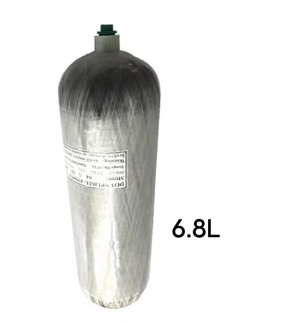 ACECARE 6.8L DOT 4500Psi Carbon Fiber Cylinder High Pressure Cylinder with Regulating Valve Filing Station Scuba Diving M18*1.5