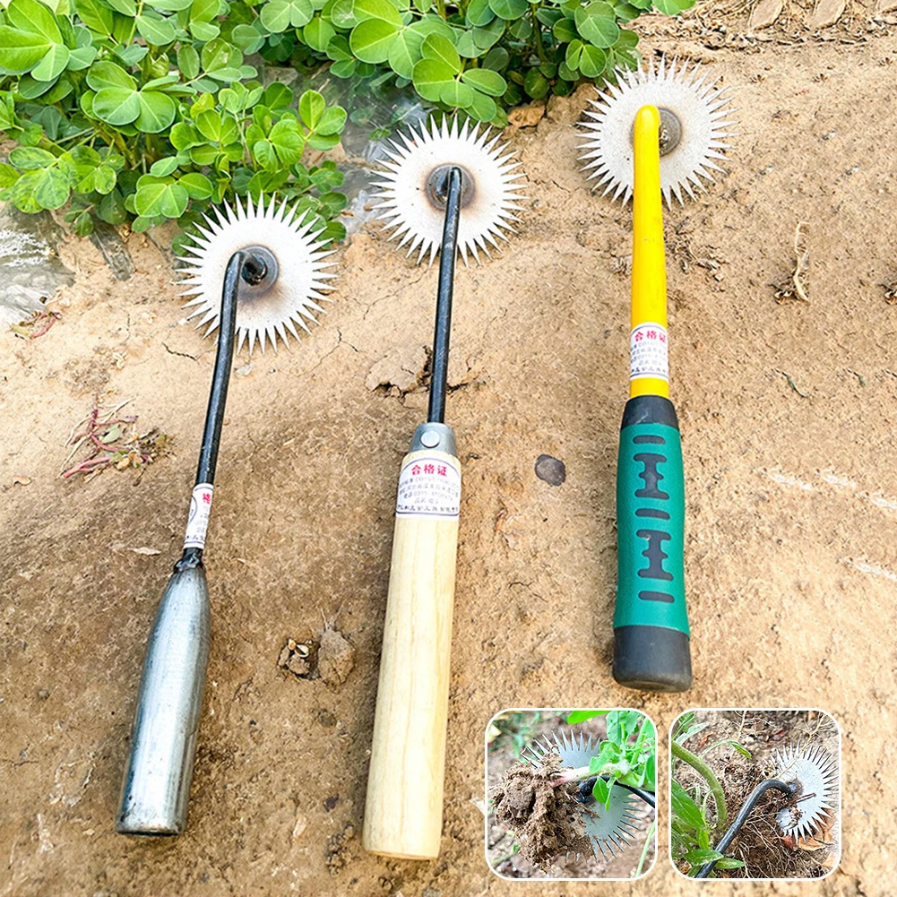 Artefacto de deshierbe, herramienta Manual para eliminar malas hierbas, rastrillo de azada de girasol de jardinería multifunción, herramientas de deshierbe portátiles para el cuidado del césped