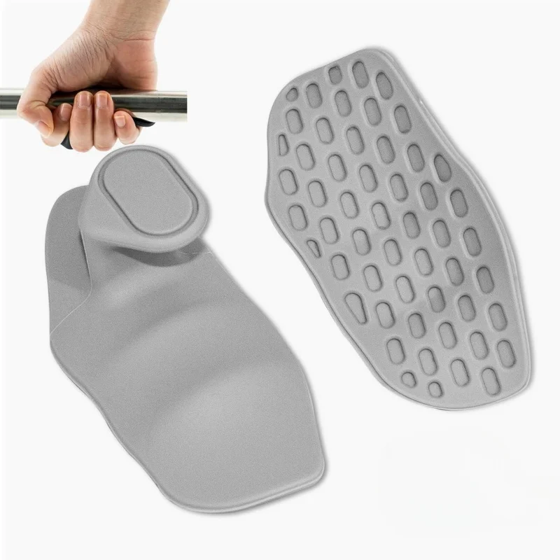 1 Pair Anti-Slip Workout Grips Ergonomic Rubber Hand Protector Gloves for Weight Lifting, Pull-Ups, Gym Training & Exercise