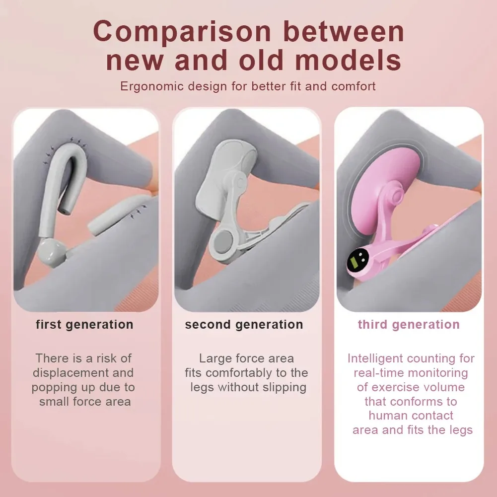 Pelvic Floor Muscle Trainer with Counter Thigh Master Adjustable Leg Exercises Device for Postpartum Recovery,Leg Butt Training