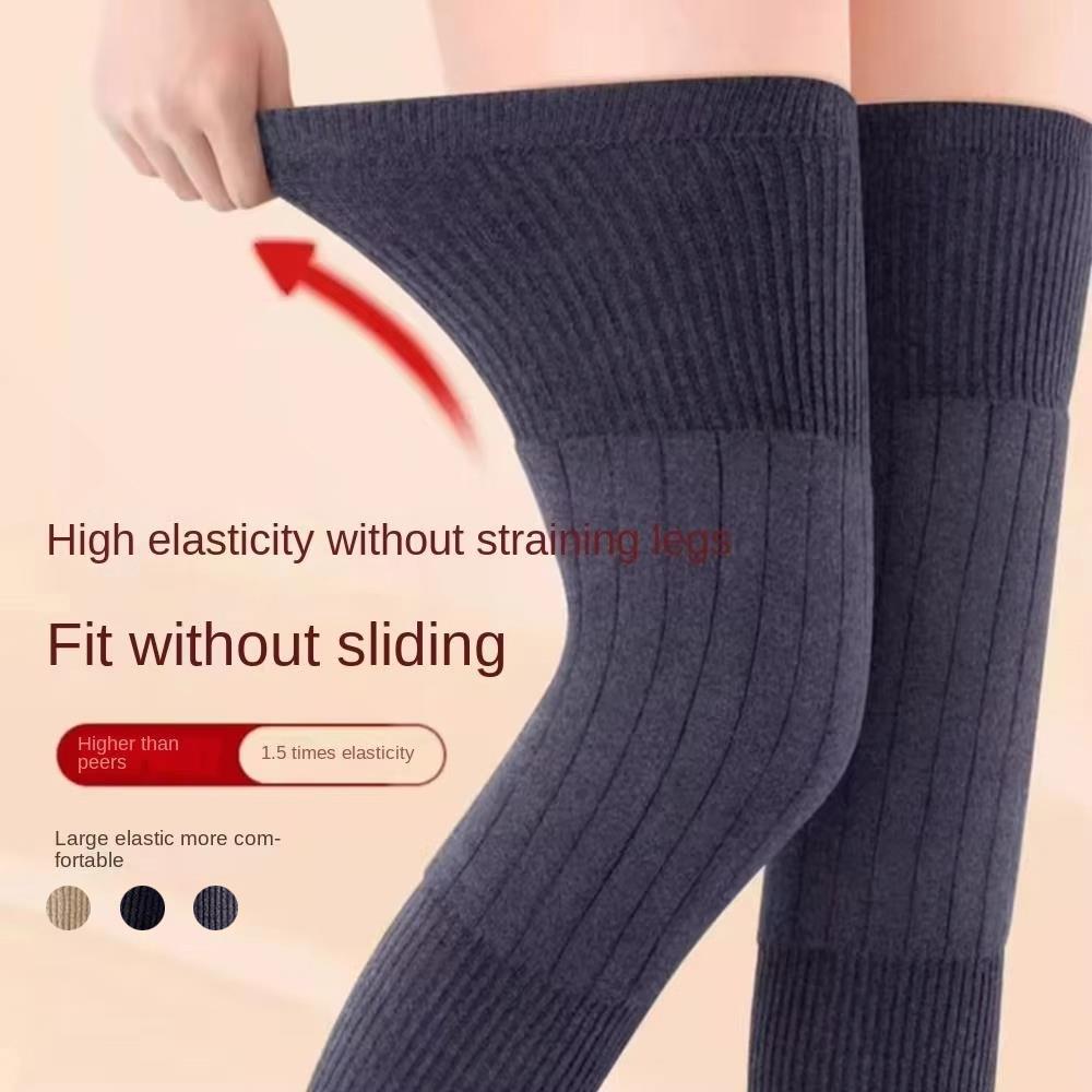 Dicke Winter Warme Knieschützer Männer Alte Menschen Kalte Bein Arthritis Knieschützer Kniestütze Laufen Knieschützer Winddichte Beinärmel