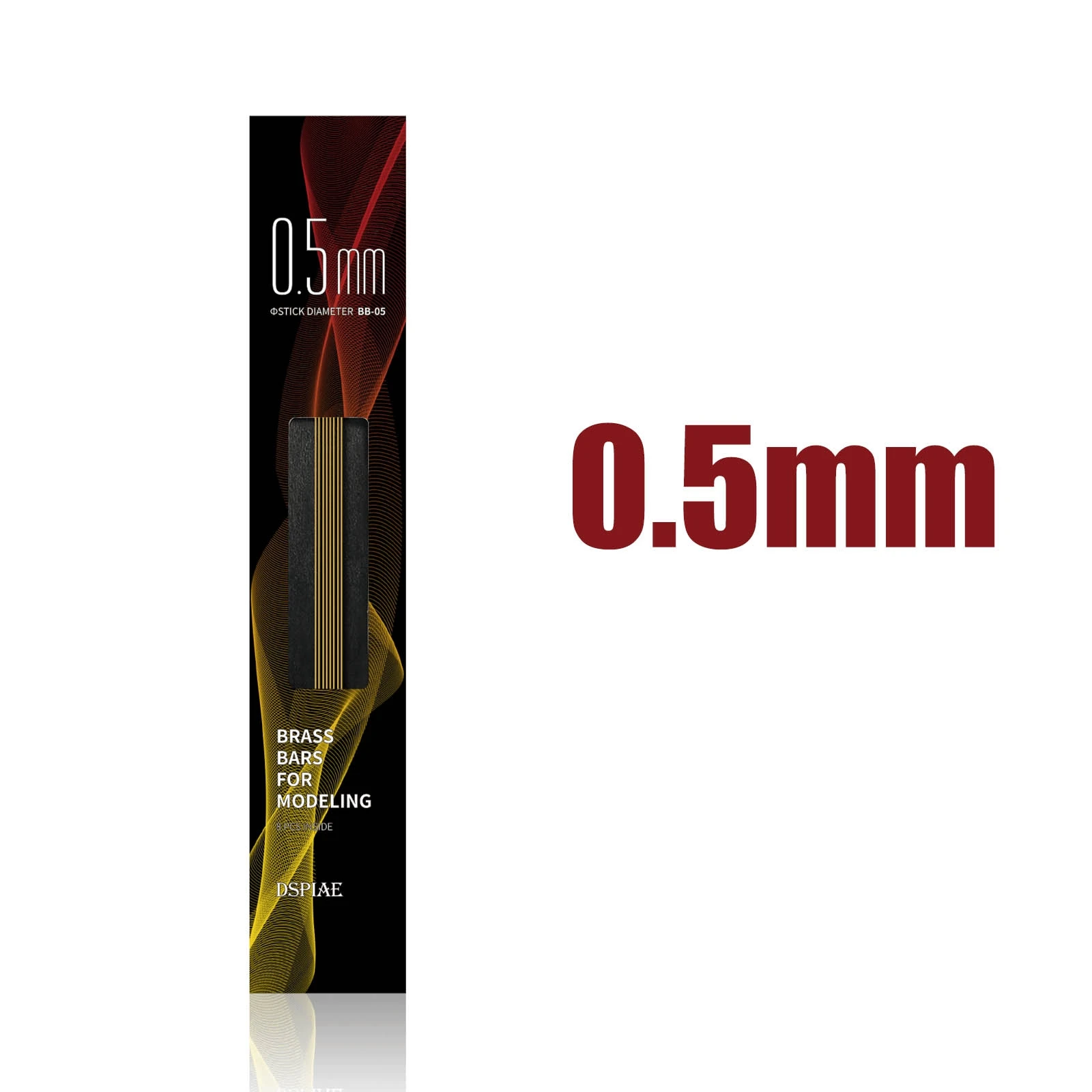 Dspiae BB(05-30) Series ทองเหลืองบาร์สําหรับการสร้างแบบจําลอง 0.5 มม.1.0 มม.1.5 มม.2.0 มม.2.5 มม.3.0 มม.คุณภาพตะกั่วฟรีแท่งทองเหลือง