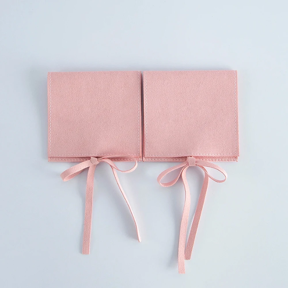 5pcs Microfiber Velvet Gift Bags 6x6cm Jewelry Presents Pouches Earrings Necklace Christmas Wedding Favors For Guests Candy Bag